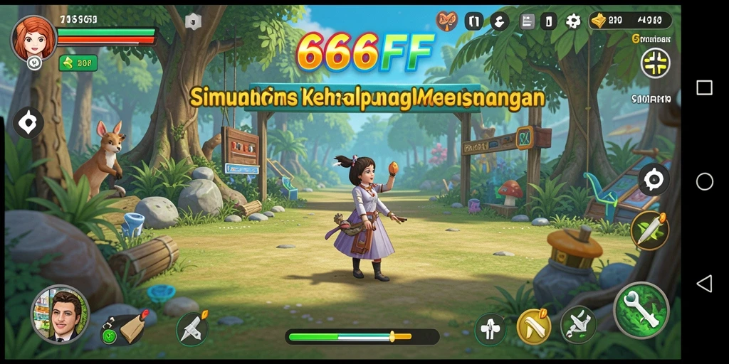 Gameplay menarik dalam 666FF dengan berbagai aktivitas simulasi.