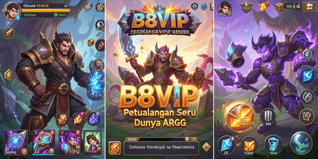 Tampilan gameplay B8VIP yang mendebarkan dan mengasyikkan.