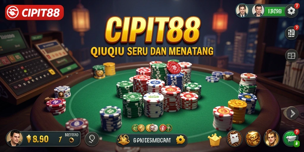 Tampilan gameplay QiuQiu yang seru di CIPIT88.