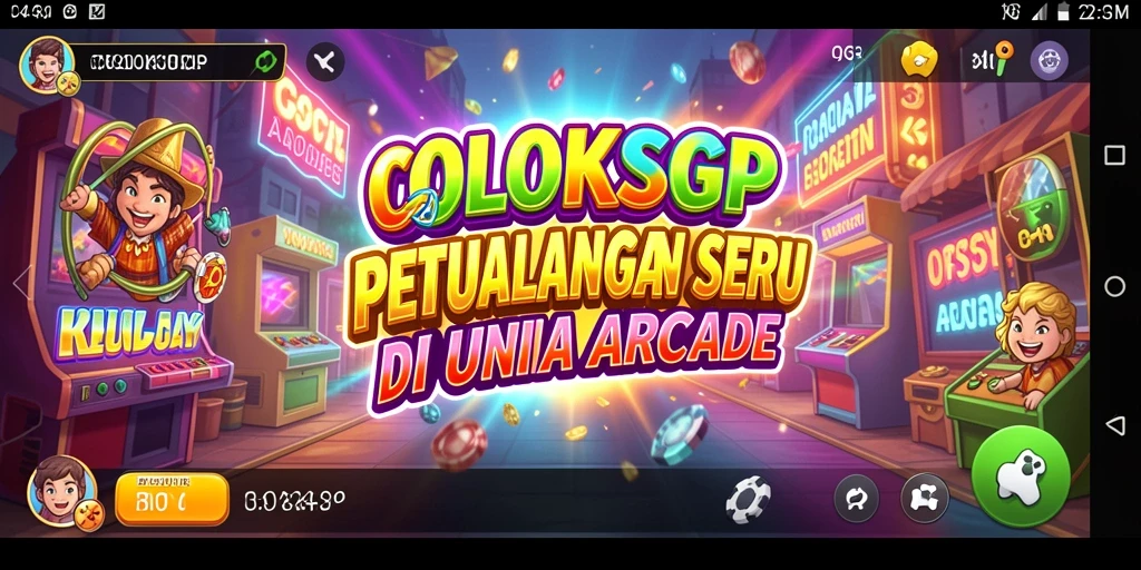 Tangkapan layar gameplay COLOKSGP dengan aksi seru di dunia Arcade.