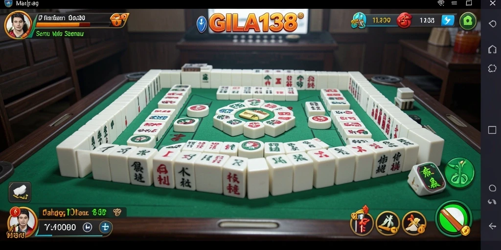 Screenshot GILA138 menampilkan gameplay Mahjong yang menarik dan menantang.