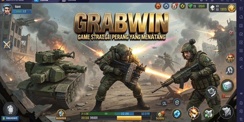 Tampilan gameplay seru dan strategis di GRABWIN.