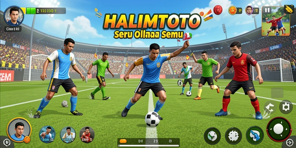 Tampilan gameplay HALIMTOTO yang seru dan kompetitif.