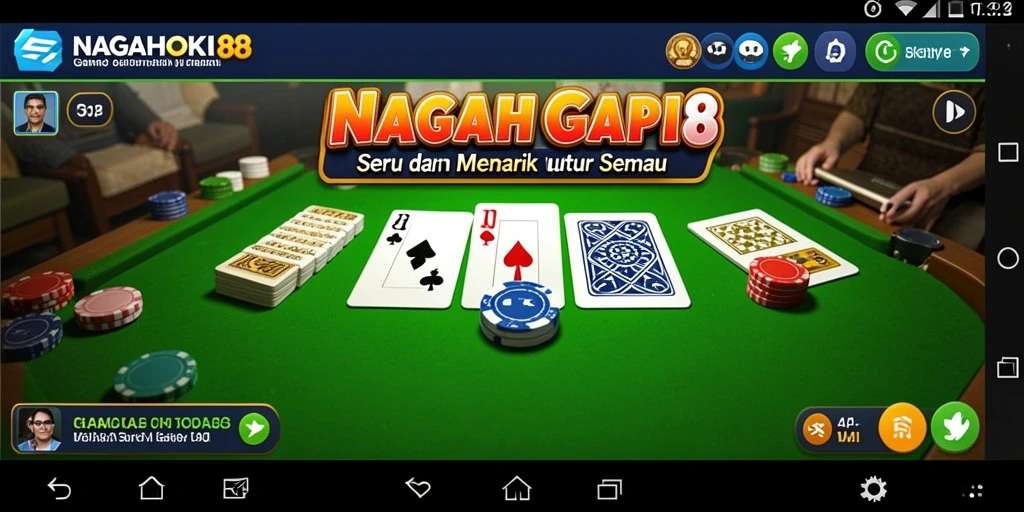 Tampilan gameplay Gaple yang menarik di NAGAHOKI88.
