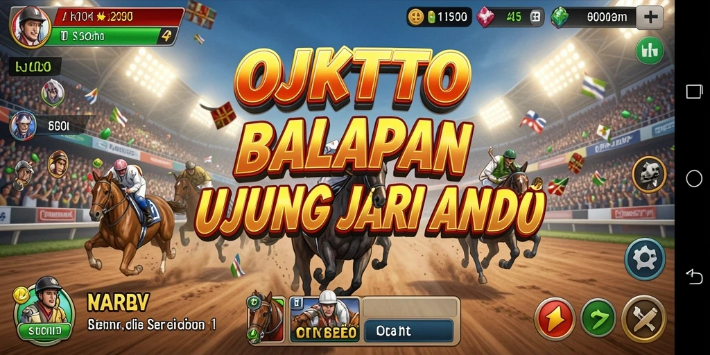 Screenshot OJKTOTO menampilkan aksi balapan yang menegangkan.