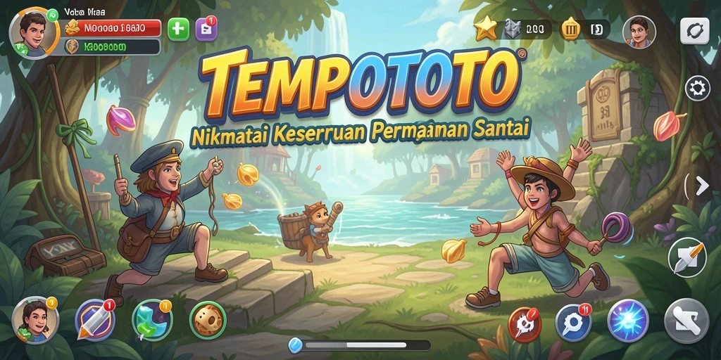 Tangkapan layar gameplay yang menyenangkan dan mengasyikkan dari TEMPOTOTO.